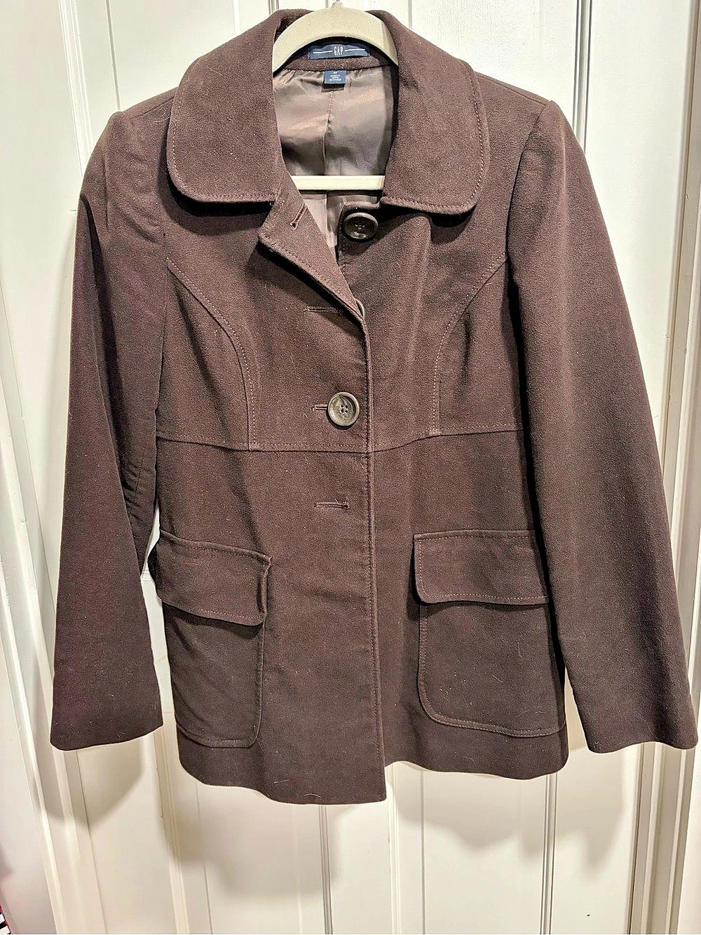 Women’s Gap Brown Winter Pea Coat Size Medium